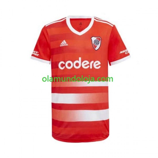 Camisola CA River Plate Homem Equipamento Segundo 2023-2024 Manga Curta